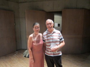 Helen with acclaimed UK composer Michael Finnissy